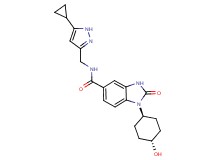 N-[(5-cyclopropyl-1H-pyrazol-3-yl)methyl]-1-(trans-4-hydroxycyclohexyl)-2-oxo-2,3-dihydro-1H-benzimidazole-5-carboxamide