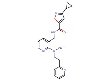 3-cyclopropyl-N-({2-[methyl(2-pyridin-2-ylethyl)amino]pyridin-3-yl}methyl)isoxazole-5-carboxamide