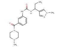N-{3-[(4-methylpiperazin-1-yl)carbonyl]phenyl}-N'-[1-(1-methyl-1H-pyrazol-4-yl)propyl]urea