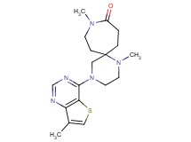 1,9-dimethyl-4-(7-methylthieno[3,2-d]pyrimidin-4-yl)-1,4,9-triazaspiro[5.6]dodecan-10-one