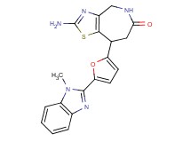 2-amino-8-[5-(1-methyl-1H-benzimidazol-2-yl)-2-furyl]-4,5,7,8-tetrahydro-6H-[1,3]thiazolo[4,5-c]azepin-6-one