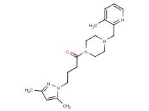 1-[4-(3,5-dimethyl-1H-pyrazol-1-yl)butanoyl]-4-[(3-methyl-2-pyridinyl)methyl]piperazine