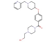 2-[4-(4-{[1-(2-pyridinylmethyl)-4-piperidinyl]oxy}benzoyl)-1-piperazinyl]ethanol
