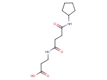 3-{[4-(cyclopentylamino)-4-oxobutanoyl]amino}propanoic acid
