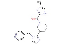 4-[(2-{1-[(4-methyl-1H-imidazol-2-yl)carbonyl]piperidin-3-yl}-1H-imidazol-1-yl)methyl]pyridine