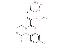 3-(4-fluorophenyl)-4-(2,3,4-trimethoxybenzoyl)-2-piperazinone
