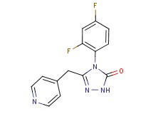 4-(2,4-difluorophenyl)-5-(pyridin-4-ylmethyl)-2,4-dihydro-3H-1,2,4-triazol-3-one
