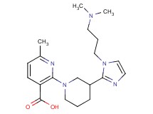 2-(3-{1-[3-(dimethylamino)propyl]-1H-imidazol-2-yl}piperidin-1-yl)-6-methylnicotinic acid