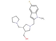 [(3R*,4R*)-1-[(5-fluoro-1-methyl-1H-indol-2-yl)methyl]-4-(pyrrolidin-1-ylmethyl)pyrrolidin-3-yl]methanol