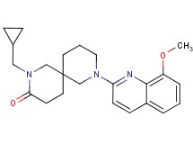 2-(cyclopropylmethyl)-8-(8-methoxy-2-quinolinyl)-2,8-diazaspiro[5.5]undecan-3-one
