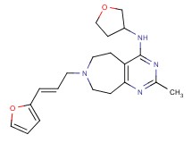 7-[(2E)-3-(2-furyl)prop-2-en-1-yl]-2-methyl-N-(tetrahydrofuran-3-yl)-6,7,8,9-tetrahydro-5H-pyrimido[4,5-d]azepin-4-amine