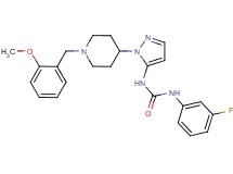 N-(3-fluorophenyl)-N'-{1-[1-(2-methoxybenzyl)-4-piperidinyl]-1H-pyrazol-5-yl}urea
