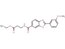 ethyl N-{[2-(3-methoxyphenyl)-1,3-benzoxazol-6-yl]carbonyl}-beta-alaninate