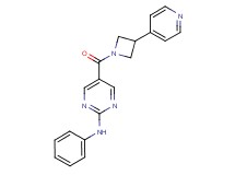 N-phenyl-5-{[3-(4-pyridinyl)-1-azetidinyl]carbonyl}-2-pyrimidinamine