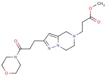 methyl 3-[2-[3-(4-morpholinyl)-3-oxopropyl]-6,7-dihydropyrazolo[1,5-a]pyrazin-5(4H)-yl]propanoate