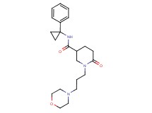 1-[3-(4-morpholinyl)propyl]-6-oxo-N-(1-phenylcyclopropyl)-3-piperidinecarboxamide