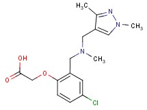 (4-chloro-2-{[[(1,3-dimethyl-1H-pyrazol-4-yl)methyl](methyl)amino]methyl}phenoxy)acetic acid