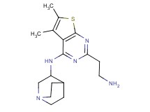 2-(2-aminoethyl)-N-1-azabicyclo[2.2.2]oct-3-yl-5,6-dimethylthieno[2,3-d]pyrimidin-4-amine