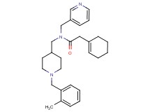 2-(1-cyclohexen-1-yl)-N-{[1-(2-methylbenzyl)-4-piperidinyl]methyl}-N-(3-pyridinylmethyl)acetamide