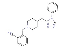 2-({4-[(4-phenyl-4H-1,2,4-triazol-3-yl)methyl]piperidin-1-yl}methyl)benzonitrile