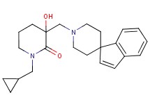 1-(cyclopropylmethyl)-3-hydroxy-3-(1'H-spiro[indene-1,4'-piperidin]-1'-ylmethyl)piperidin-2-one