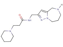 3-(1-piperidinyl)-N-(5,6,7,8-tetrahydro-4H-pyrazolo[1,5-a][1,4]diazepin-2-ylmethyl)propanamide dihydrochloride