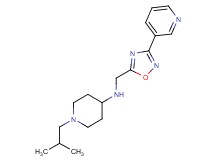 1-isobutyl-N-[(3-pyridin-3-yl-1,2,4-oxadiazol-5-yl)methyl]piperidin-4-amine
