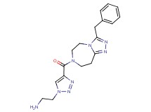 (2-{4-[(3-benzyl-5,6,8,9-tetrahydro-7H-[1,2,4]triazolo[4,3-d][1,4]diazepin-7-yl)carbonyl]-1H-1,2,3-triazol-1-yl}ethyl)amine