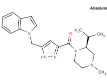 1-[(3-{[(2S)-2-isopropyl-4-methyl-1-piperazinyl]carbonyl}-1H-pyrazol-5-yl)methyl]-1H-indole