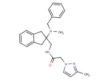 N-({2-[benzyl(methyl)amino]-2,3-dihydro-1H-inden-2-yl}methyl)-2-(3-methyl-1H-pyrazol-1-yl)acetamide