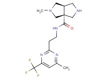 (3aR*,6aR*)-2-methyl-N-{2-[4-methyl-6-(trifluoromethyl)pyrimidin-2-yl]ethyl}hexahydropyrrolo[3,4-c]pyrrole-3a(1H)-carboxamide