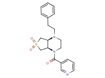 rel-(4aR,7aS)-1-(2-phenylethyl)-4-(3-pyridinylcarbonyl)octahydrothieno[3,4-b]pyrazine 6,6-dioxide hydrochloride