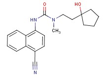 N'-(4-cyano-1-naphthyl)-N-[2-(1-hydroxycyclopentyl)ethyl]-N-methylurea