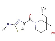 (3-allyl-1-{[2-(methylamino)-1,3-thiazol-4-yl]carbonyl}-3-piperidinyl)methanol