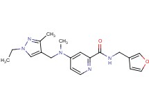 4-[[(1-ethyl-3-methyl-1H-pyrazol-4-yl)methyl](methyl)amino]-N-(3-furylmethyl)pyridine-2-carboxamide