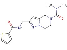 N,N-dimethyl-2-{[(2-thienylcarbonyl)amino]methyl}-6,7-dihydropyrazolo[1,5-a]pyrazine-5(4H)-carboxamide