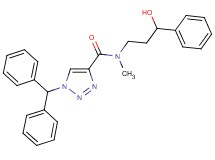1-(diphenylmethyl)-N-(3-hydroxy-3-phenylpropyl)-N-methyl-1H-1,2,3-triazole-4-carboxamide