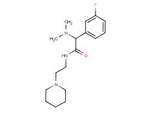 2-(dimethylamino)-2-(3-fluorophenyl)-N-[2-(1-piperidinyl)ethyl]acetamide