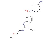 5-[(4-amino-1-azepanyl)carbonyl]-N-(2-methoxyethyl)-1-methyl-1H-benzimidazol-2-amine