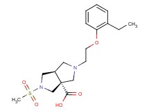 (3aR*,6aR*)-2-[2-(2-ethylphenoxy)ethyl]-5-(methylsulfonyl)hexahydropyrrolo[3,4-c]pyrrole-3a(1H)-carboxylic acid