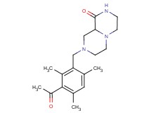 8-(3-acetyl-2,4,6-trimethylbenzyl)hexahydro-2H-pyrazino[1,2-a]pyrazin-1(6H)-one