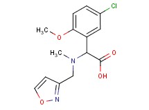 (5-chloro-2-methoxyphenyl)[(isoxazol-3-ylmethyl)(methyl)amino]acetic acid
