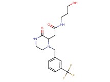 N-(3-hydroxypropyl)-2-{3-oxo-1-[3-(trifluoromethyl)benzyl]-2-piperazinyl}acetamide