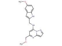 N-[(5-methoxy-1H-indol-2-yl)methyl]-5-(methoxymethyl)pyrazolo[1,5-a]pyrimidin-7-amine