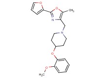 1-{[2-(2-furyl)-5-methyl-1,3-oxazol-4-yl]methyl}-4-(2-methoxyphenoxy)piperidine