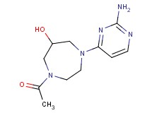 1-acetyl-4-(2-amino-4-pyrimidinyl)-1,4-diazepan-6-ol