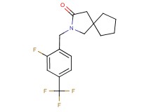 2-[2-fluoro-4-(trifluoromethyl)benzyl]-2-azaspiro[4.4]nonan-3-one