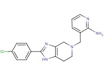 3-{[2-(4-chlorophenyl)-1,4,6,7-tetrahydro-5H-imidazo[4,5-c]pyridin-5-yl]methyl}pyridin-2-amine