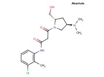 N-(3-chloro-2-methylphenyl)-3-[(2S,4R)-4-(dimethylamino)-2-(hydroxymethyl)pyrrolidin-1-yl]-3-oxopropanamide