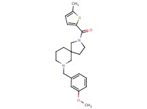 7-(3-methoxybenzyl)-2-[(5-methyl-2-thienyl)carbonyl]-2,7-diazaspiro[4.5]decane